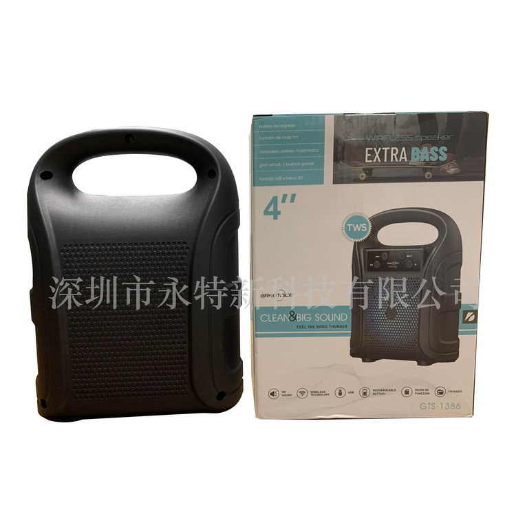 KTS Factory Wholesale GTS Series GTS-1386 Outdoor Portable 4-inch Bluetooth Speaker